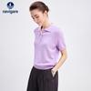 Women's Simple Knit Short-Sleeve Polo T-Shirt