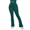 High waist belly large size yoga trousers women's pear-shaped body wide legs fitness pants thin sports flared pants show long legs