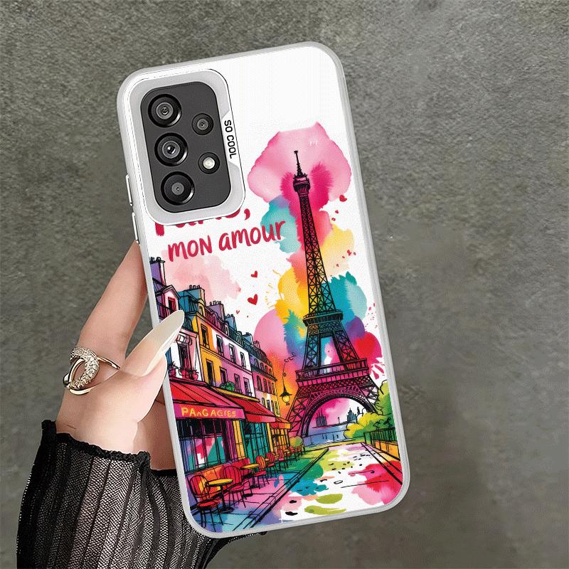 France Eiffel Tower Paris Shockproof Phone Case for Samsung A17 A16 A15 A14 A37 A57 A36 A56 A26 A35 A55 A25 A34 A54 A24 A13 A23