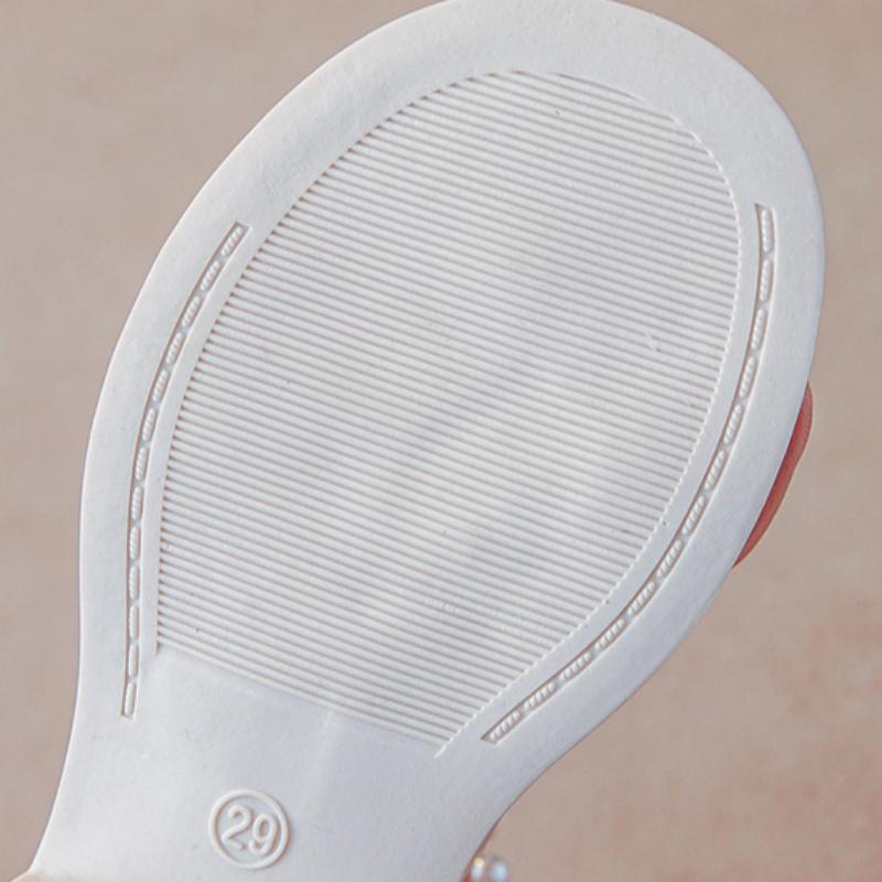 Sommer Ny Mote Babysko Perle Liten Jente Sandaler med Åpen Tå