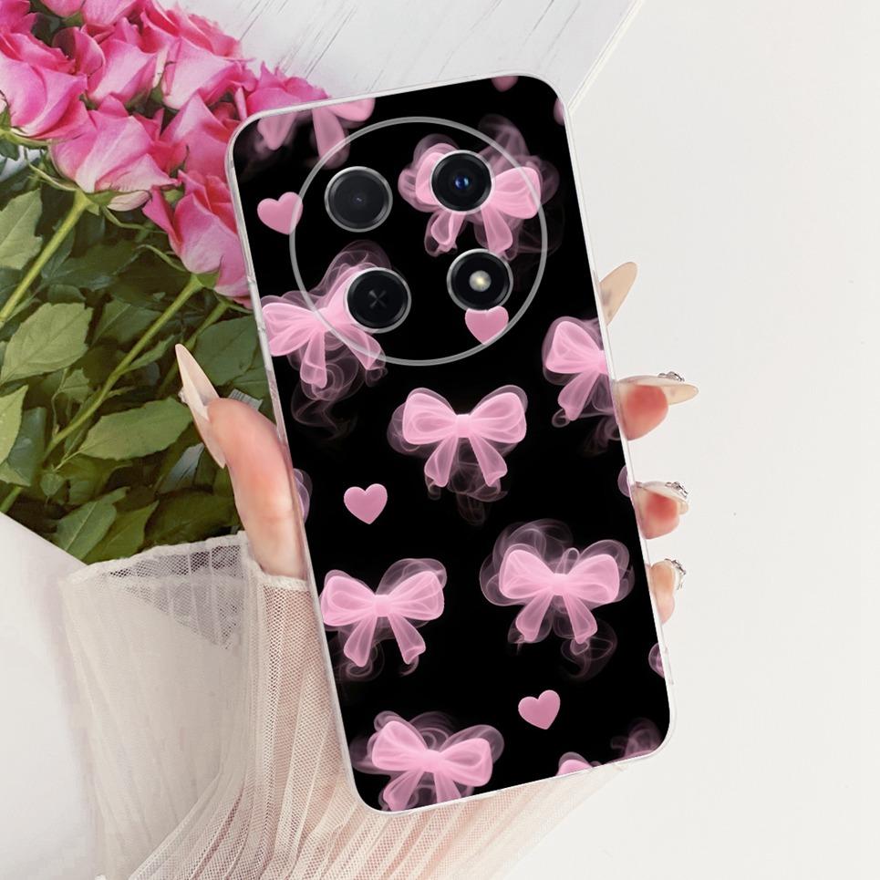 Luxury Flower Butterfly Bow Pattern Casing For Huawei Nova 13i 12i 11i Back Cover Clear Soft Silicone Phone Case For Nova 12 13