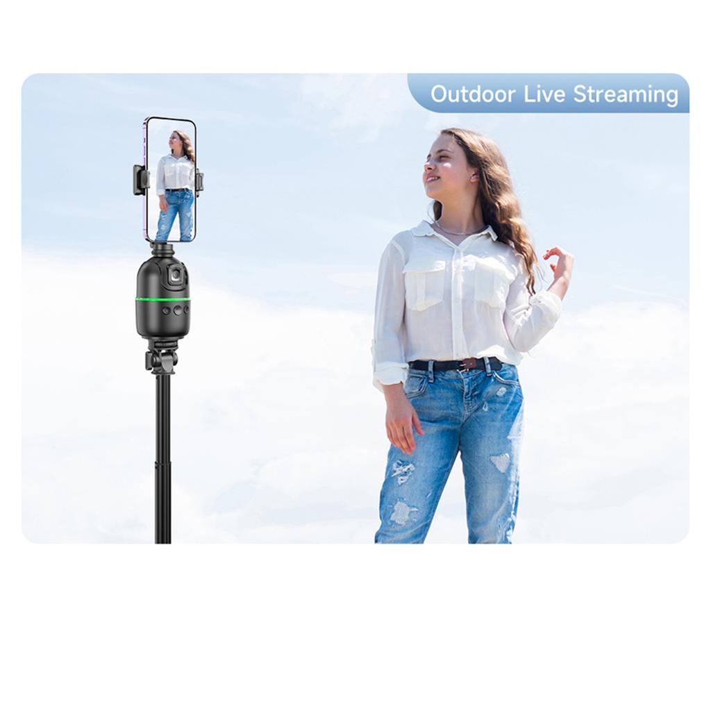 Mobile Phone Universal Joint Stabilizer, AI 360 Follow Selfie Stand, Facial Tracking Mobile Phone And Camera Desktop Universal Joint