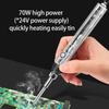 Ergonomic T12 Soldering Handle Interchangeable Tip for Comfortable Prolonged Use 180°C-450°C Adjustable Temperature