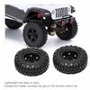 2Pcs RC Wheels Metal Remote Control Car Tires Replacement Parts for   SCX24 90081