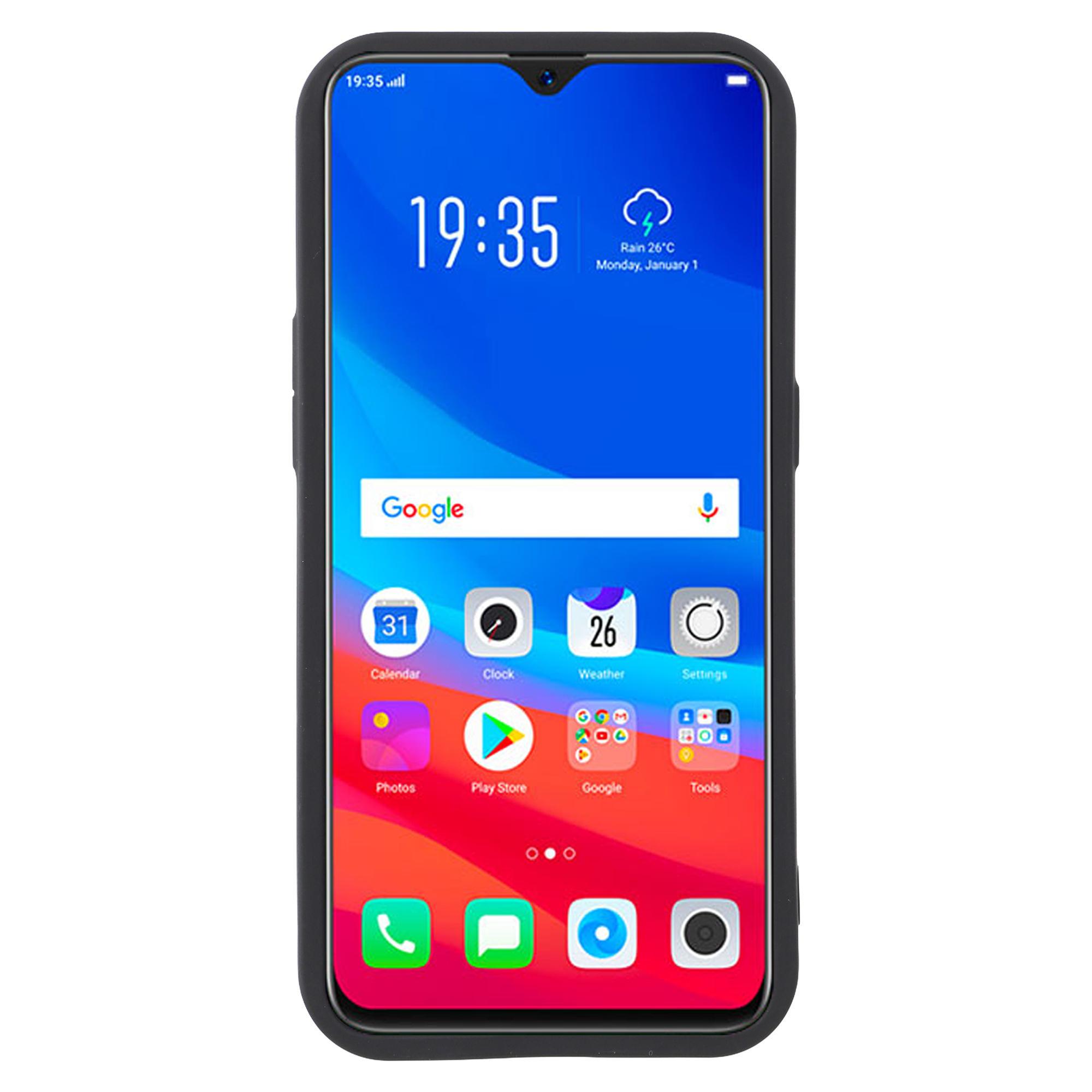 

For Oppo F9 (F9 Pro)/A7 Case Grooved Design TPU Anti Slip Phone Cover Black