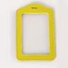 Fashionable ID Badge Card Holder Faux Leather Frame Clear Case Cover Lanyard