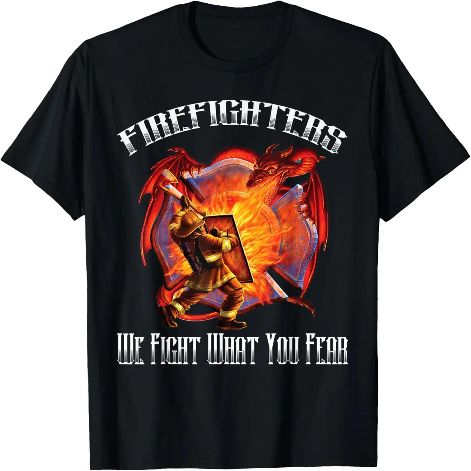 Firefighters We Fight What You Fear Graphic T-Shirt XXXXXL чёрный