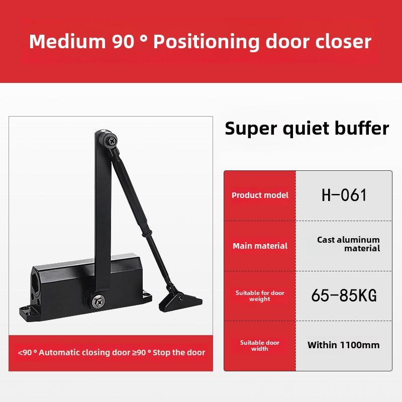 Hydraulic Buffer Door Closer 45KG To 65KG Adjustable Speed Door Closing Equipment Mute Soft Closing Door Hardware
