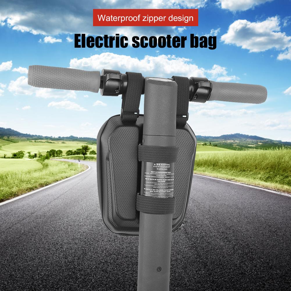 2.5L Electric Scooter Bag Waterproof Folding Bicycle Head Handle Bags for Xiaomi M365 Pro Hard Shell Reflective Storage Case