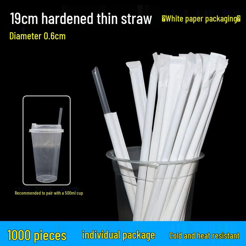 OEING Individually Wrapped Disposable Beverage Straws