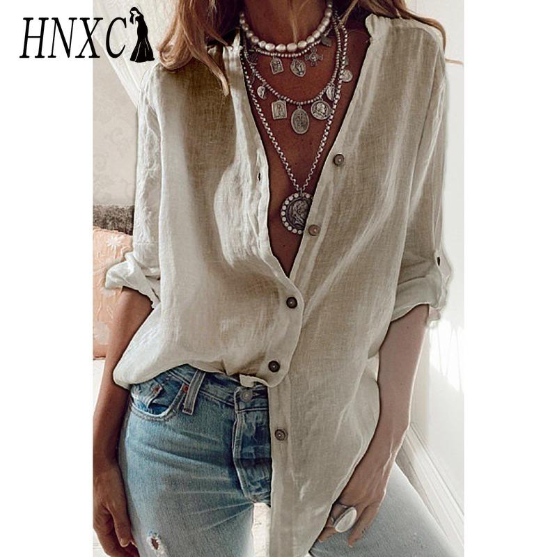 

HNXC Женские модные повседневные однотонные блузки и рубашки с принтом, с коротким рукавом и воротником поло XXXXXL бежевый