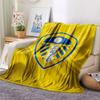 1PC Leeds United Patterned Flannel Blanket Suitable For All Seasons for Home Decor Warmth and Comfort Gifts Holiday Present