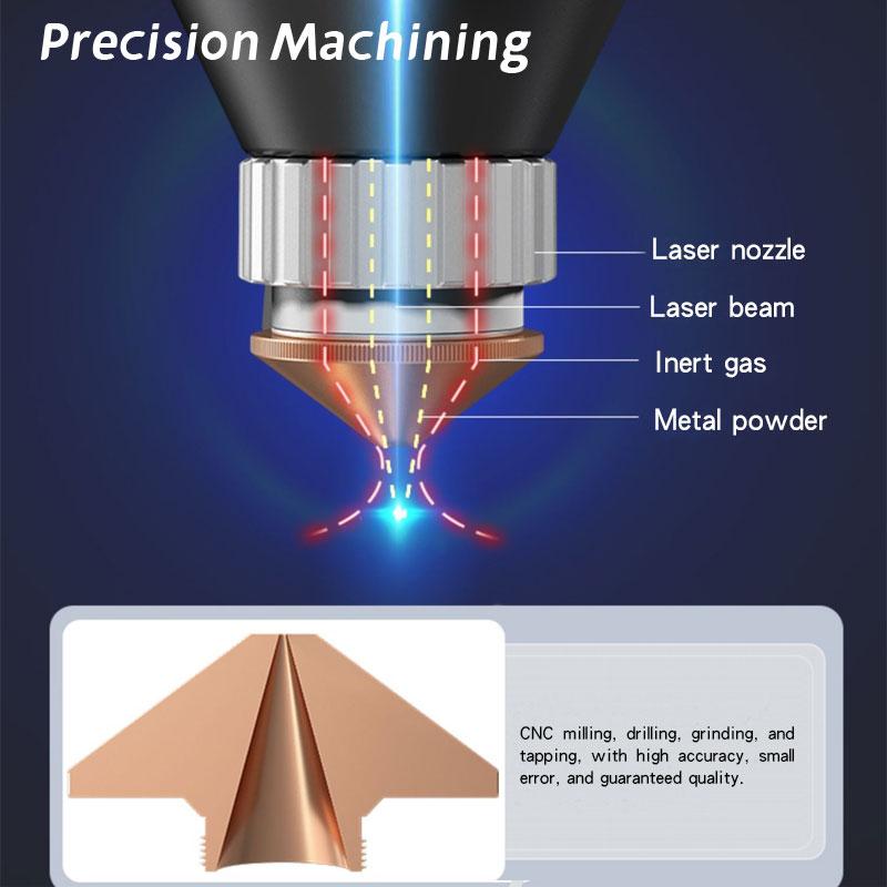 Single Layer Double Chrome Plated Layers H15 M11 for Precitec WSX Fiber Cutting Head D28 Laser Nozzle Ultrarayc Cutting Head