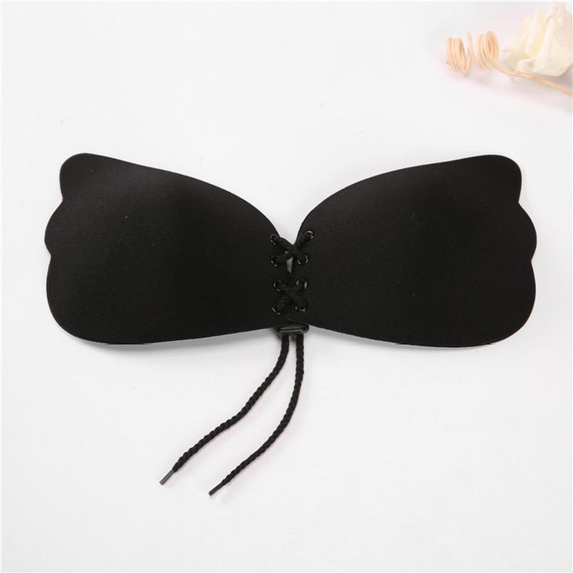 Invisible Silicone Sticky Bras For Women Adhesive Strapless Push Up Bralette Seamless Backless