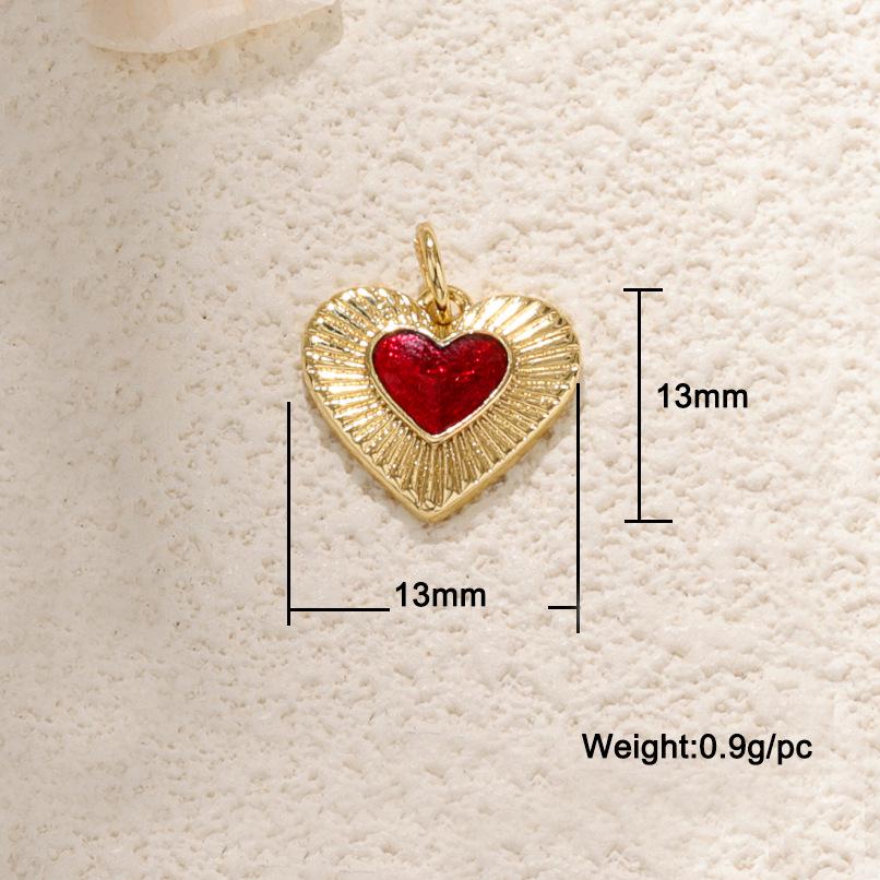 

Red Heart-Shaped Couple Necklace & Bracelet Pendant - Handmade Jewelry Accessories for Christmas