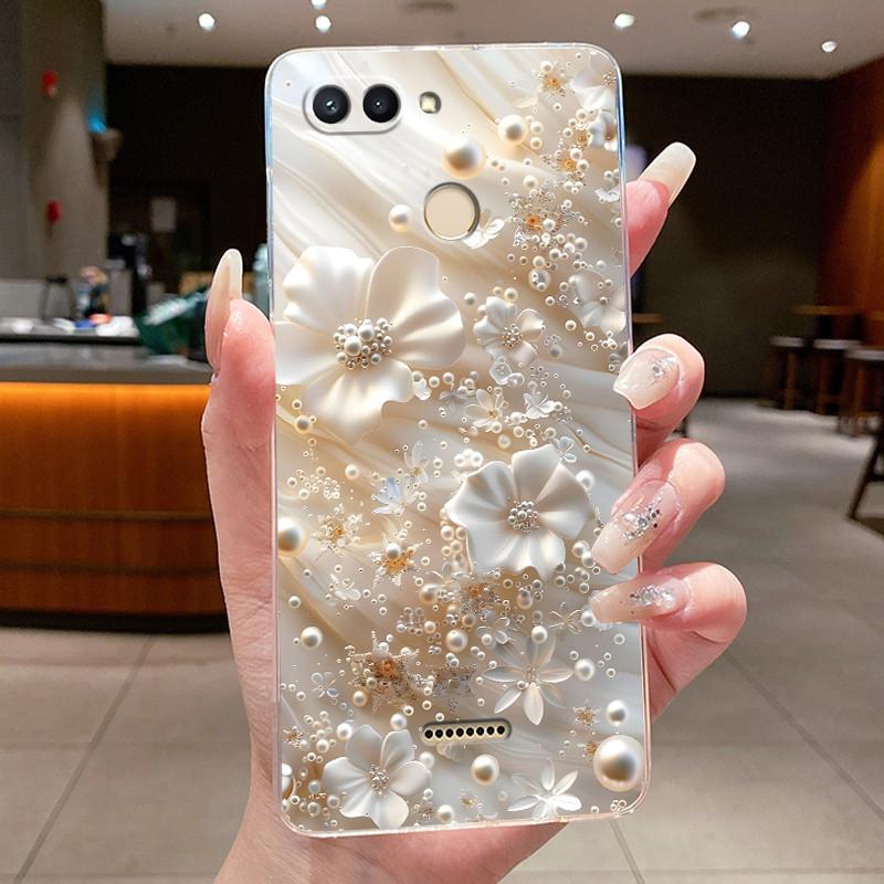 For Xiaomi redmi 6 6A 5A 4A 4X Case Clear Luxury Fashion Butterfly Flower TPU Soft Silicone Casing Cover Transparent Phone Case