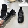 Fashion Novelty Split Toe flat shoes woman quality leather mary janes Japanese style trotters flats ankle bele Tabi ninja loafers women