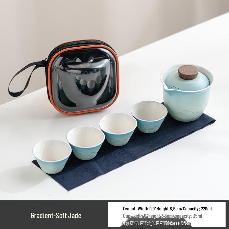 Portable Ceramic Travel Tea Set