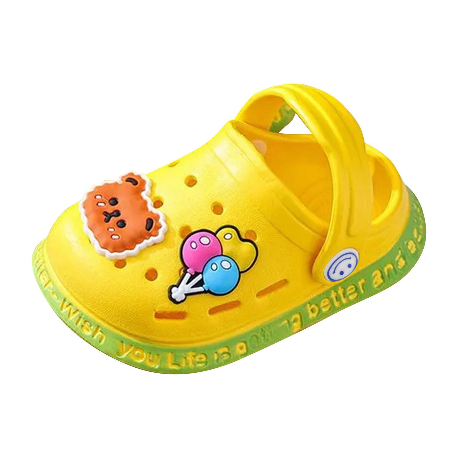 

Детские тапочки, летние милые детские тапочки с мультяшной подошвой на мягкой подошве Baotou 20 жёлтый