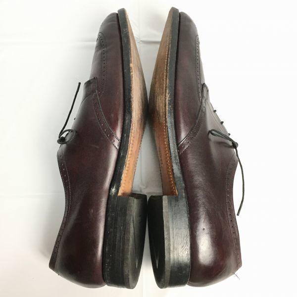 Allen Edmonds Tom, Dick & Harry Wingtip Business Shoes Burgundy size 10.5B 27.0-28.0 Vintage Men's(USED)