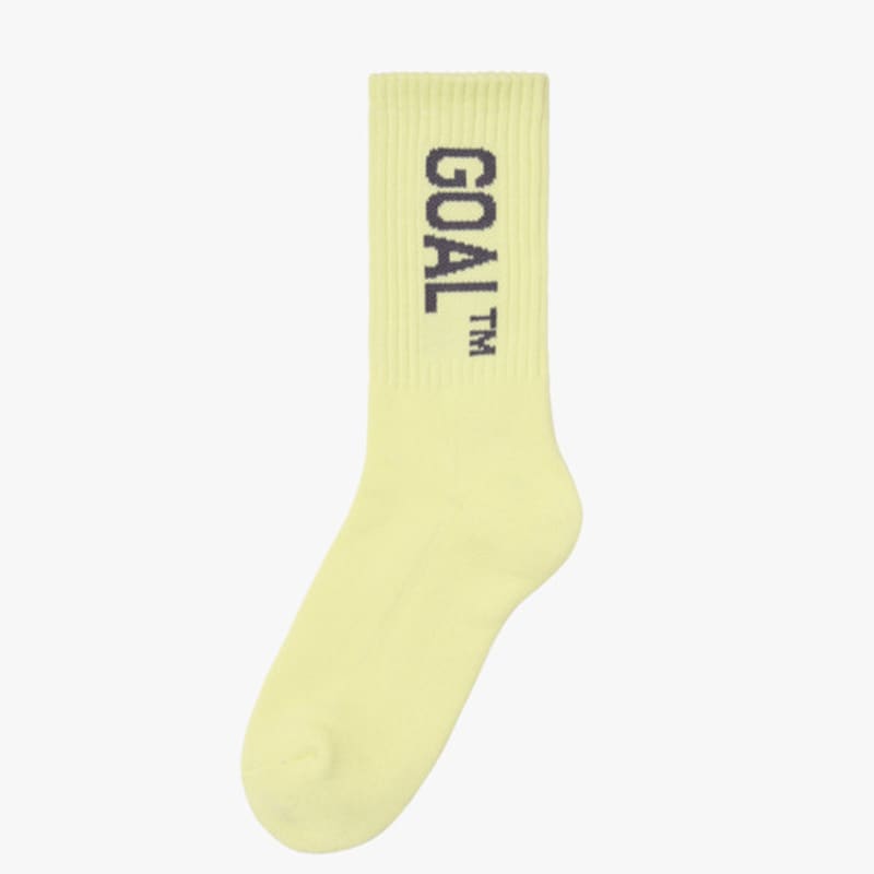 

GOALSTUDIO ESSENTIAL goal CREW SOCKS-LIGHT YELLOW M