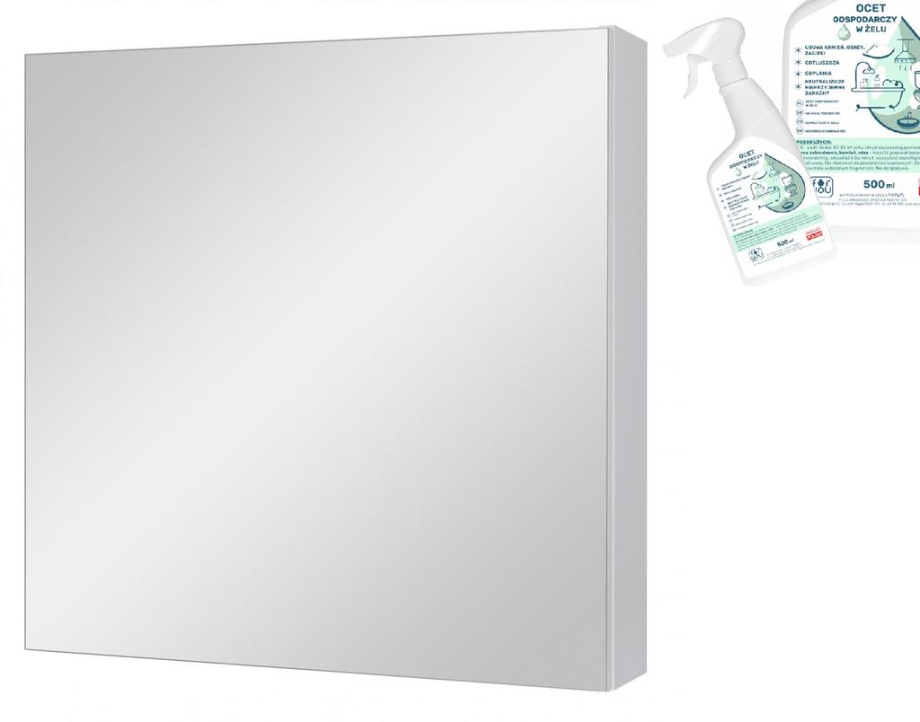 Mirror cabinet 60 cm IDA AM-MSL-603-07 free household vinegar gel
