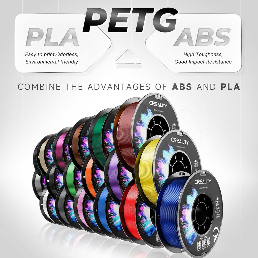 CREALITY CR-PETG 3D Printers Filament 1 KG 1.75mm Eco-friendly Odorless and Non-toxic High Stability Moisture Resistance