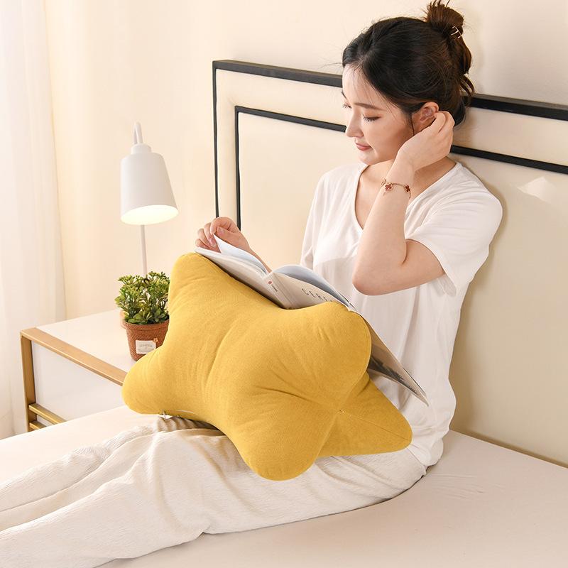 Bone Shape Pillow Cervical Lumbar Support Office Chair Bed Wedge Pillow & Leg Rest for Health Comfort Gift