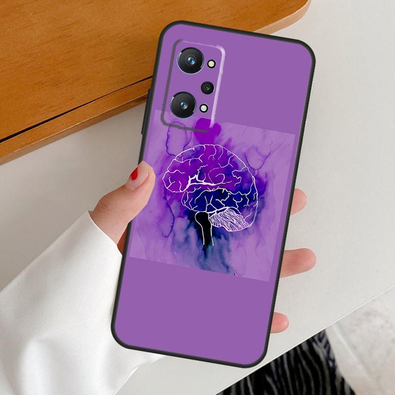 Anatomy Brain For Realme GT7 GT6 15 Pro 10 11 12 13 14 Pro Plus C65 C63 C61 C55 C51 C53 C35 C75 C67 Case