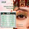 Shiluqiqi Glue-Free Light Green Sunflower Starry Whisper Lashes for Christmas & Cosplay