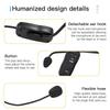2.4GHz Wireless Lavalier Microphone Head-mounted Microphone Set with Receiver for Amplifier Voice Speaker Teaching Tour Guide
