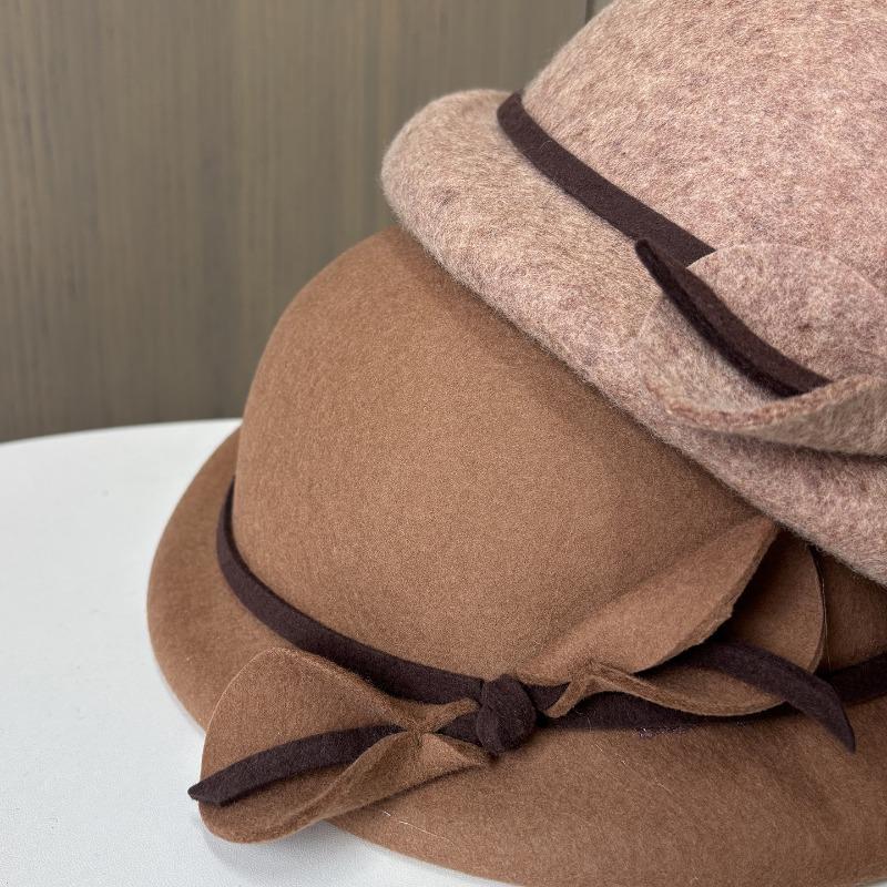 Autumn Winter Vintage Casual Wool Short Brim Beret Hat