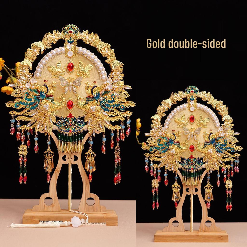 Handmade Silk Bridal Fan – Chinese Style for Weddings