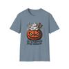 Unisex Softstyle T-Shirt Sly Jack-O’-Lantern Pumpkin Cinnamon Halloween Fall