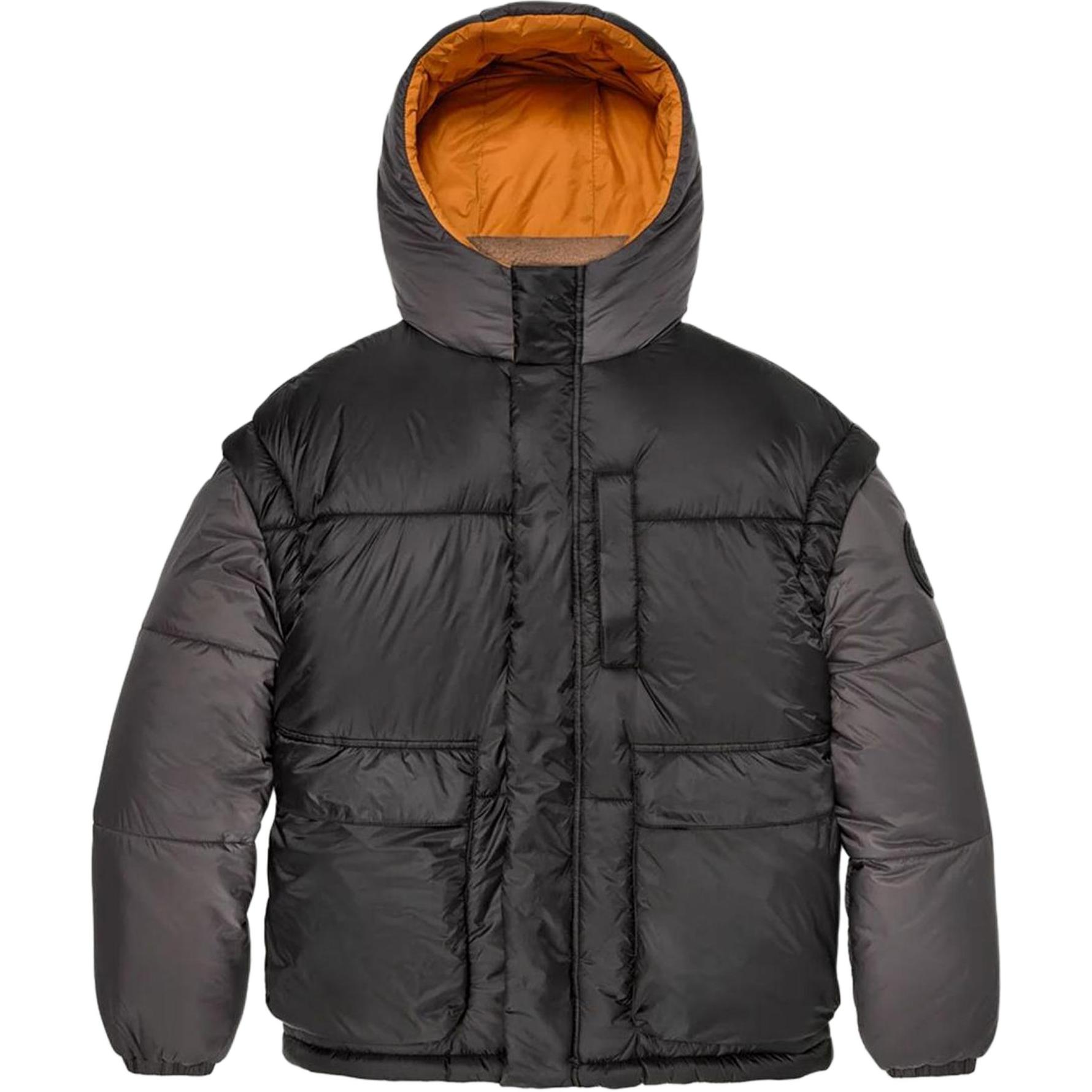 UGG Puffer Jackets Unisex Multicolor Hooded Moderate Reversible 1158696-BKCRM S/M
