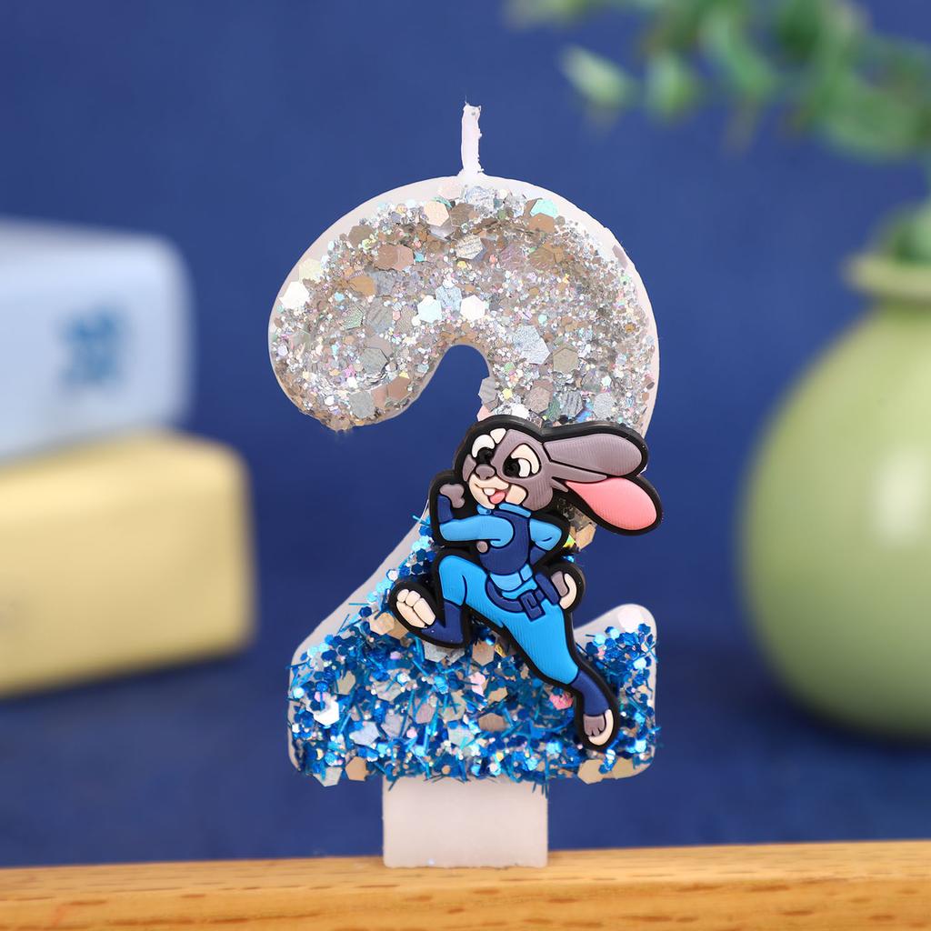 Digital Candle Birthday Little Celebration Topper Decoration