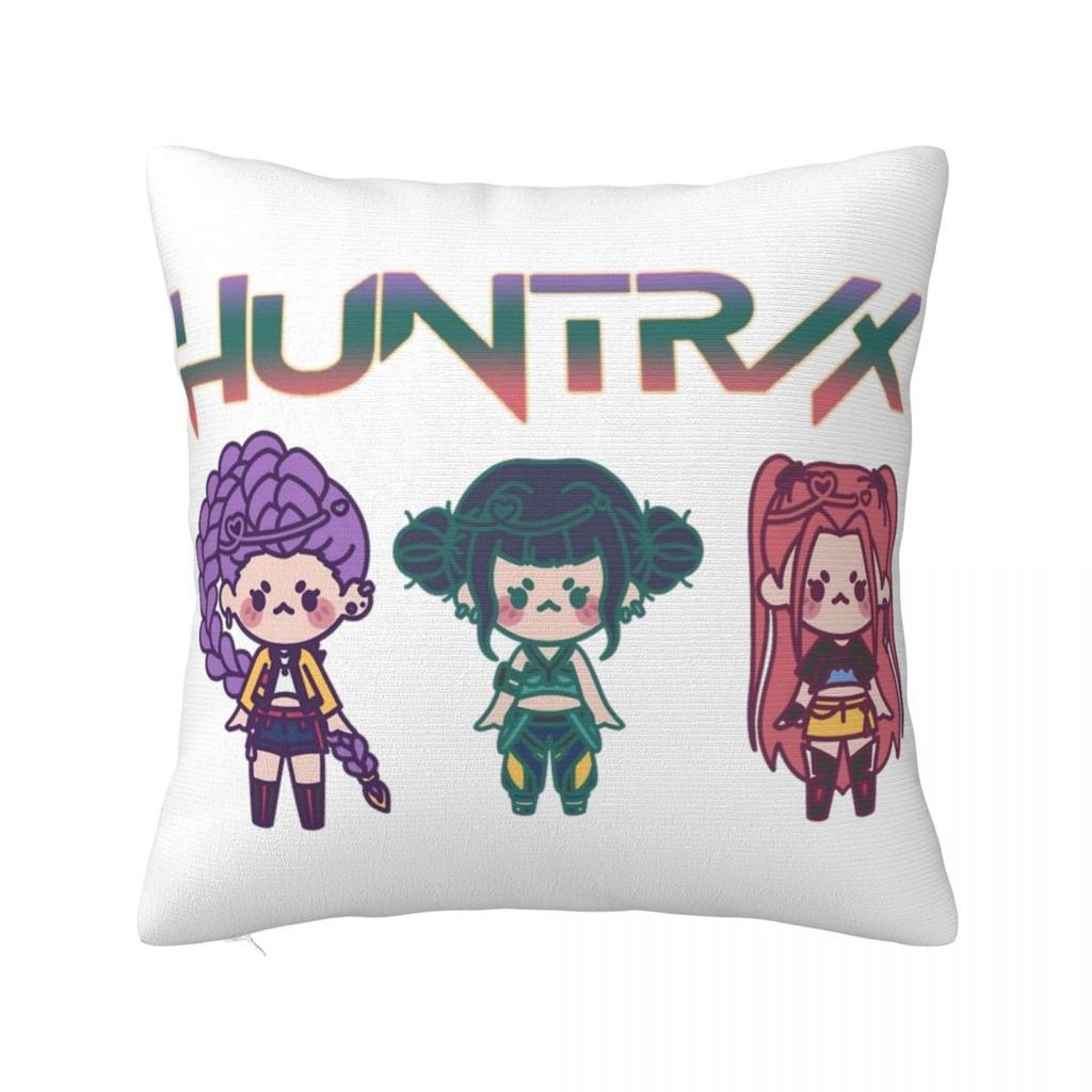 KPop Demon Hunters Huntrix Cartoon Pillowcase Double-sided Printing Polyester Cushion Cover Gift Throw Pillow Case Cover Home