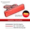LED Rear Bumper Reflector Tail Light Red For Opel Vauxhall Vivaro Movano A Renault Master Trafic Nissan Primastar Car Accessory