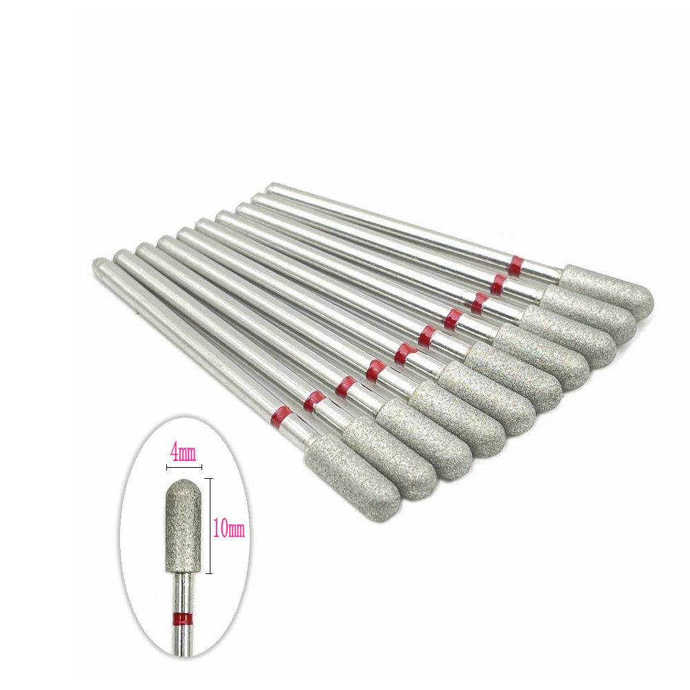 10pcs 2.35mm Shank Diamond Grinding Bur Drill Rotary Drill Dental Grinding Dental Polishing Burs Nail Drill Bits