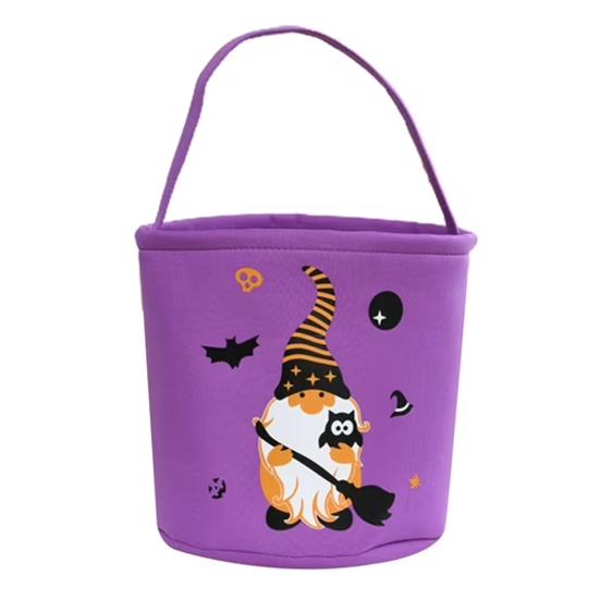 

Ведро для конфет на Хэллоуин, многоразовое ведро для угощений, складная корзина для хранения конфет и подарков для вечеринки на Хэллоуин