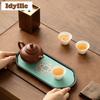 Chinese Style Regiment Flower Tea Tray Cake Rack Coffee Storage Board Decorative Tray Dishes For Serving For Tea Supplies Craft