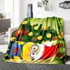 1Pc Minions Christmas Celebration Blanket Soft Throw Blanket For Home Bedroom Bed Sofa Travel Office Solid Christmas Blanket