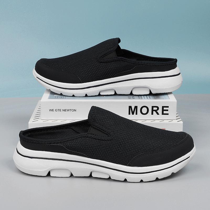 Duży Rozmiar 47 48 49 Letnie Męskie Damskie Półbuty Kapcie Wsuwane Siatkowe Oddychające Miękkie Wygodne Dropshipping