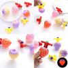Kids Luminous Strawberry Gyroscope Set Made Of Plastic Perfect For Night Market And School