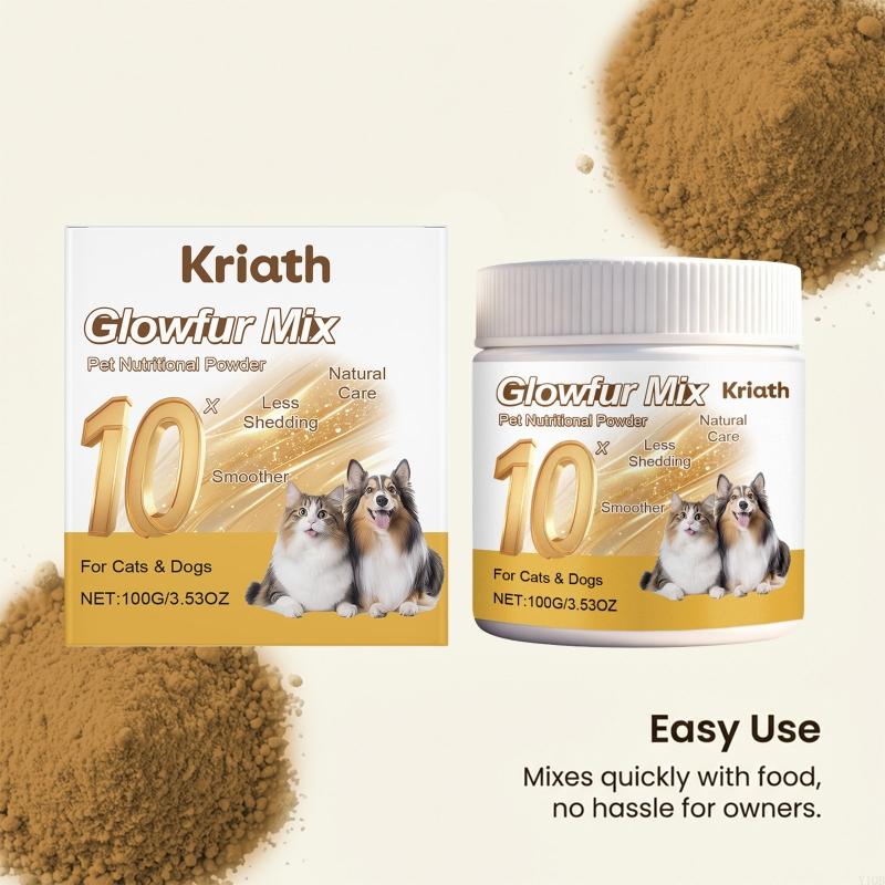 Pet Skin And Coat Care Supplements Powder With Vitamins Minerals For Dog Cats To Enhancing Furs Gloss and Softness
