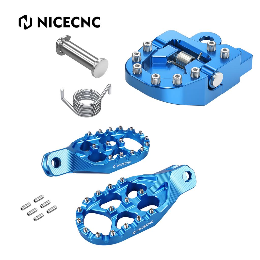 For Suzuki DR-Z400S 2000-2024 DR-Z400SM 2005-2024 DRZ400 S SM Enlarged Foot Pegs Footrest & Folding Brake Pedal Extension Plate