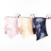 Plus Size Women's Summer Sexy Lace Sheer Cotton Bottom Mid Crotch Triangle Panties