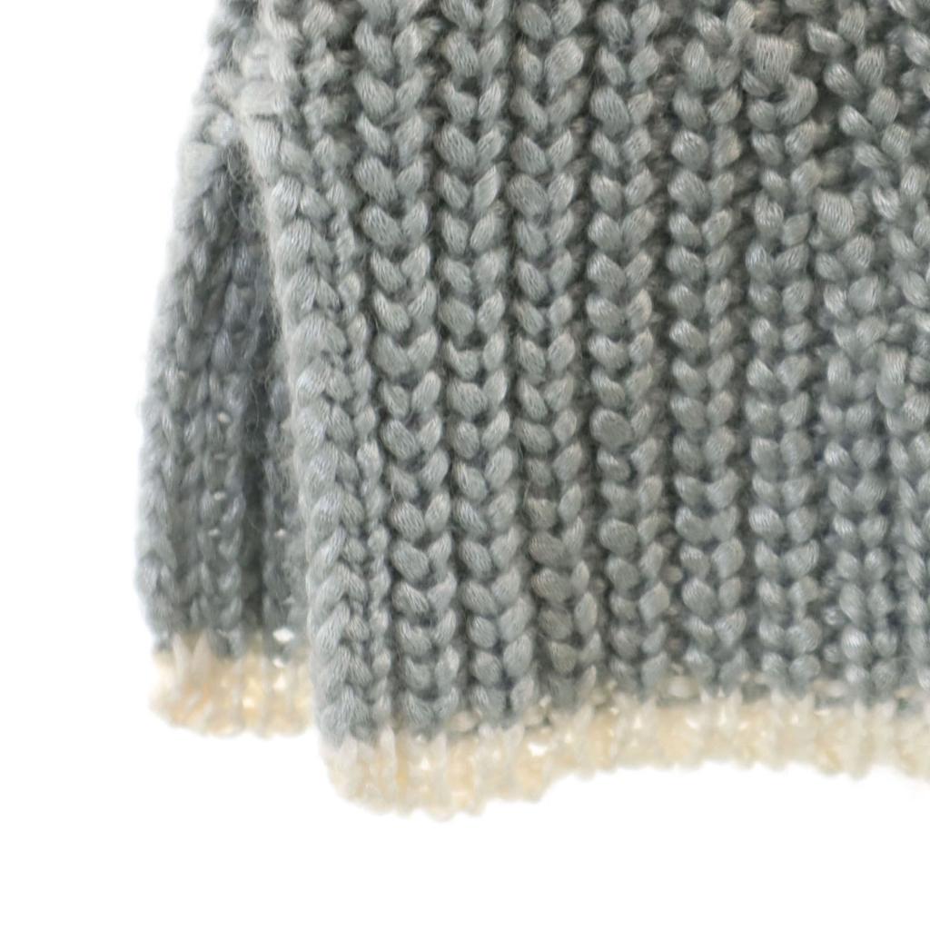 Fendi Made In Italy Silk Blend Long Sleeve Short Turtleneck Sweater Knit Women Used