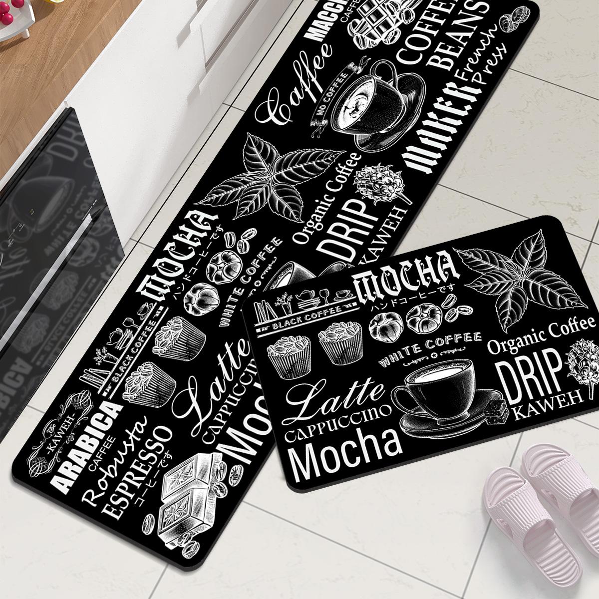 

Super Absorbent Kitchen Mats Waterproof Oil Proof Kitchen Floor Mat Anti Fatigue Non-slip Room Rug Floor Mat Washable 40CMx60CM