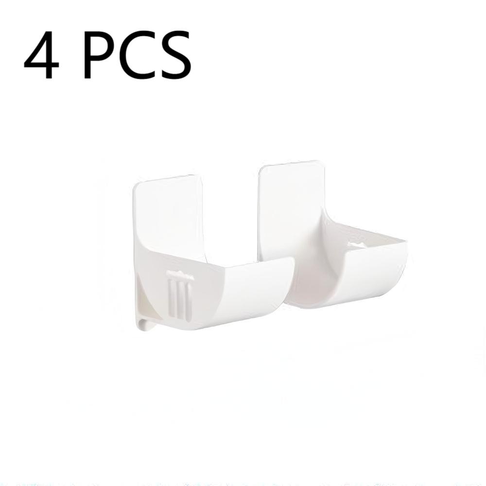 Wall Mounted Organizer No Hole Storage Tray Kitchen Shelf Cling Film Trash Bag Organizer Cabinet Refrigerator Side Storage Shelf